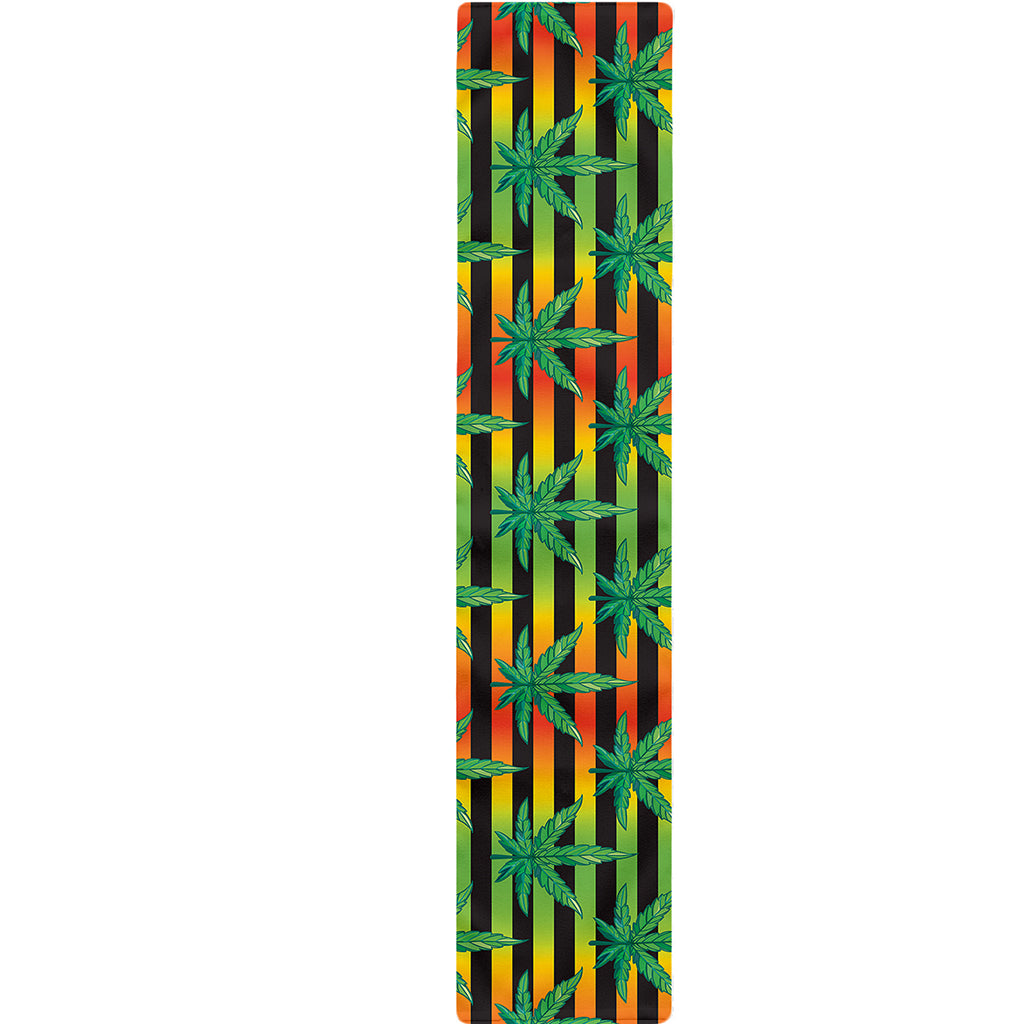 Rasta Striped Pattern Print Table Runner
