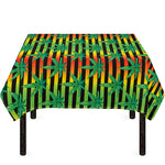 Rasta Striped Pattern Print Tablecloth