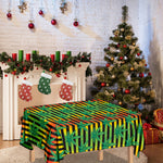 Rasta Striped Pattern Print Tablecloth