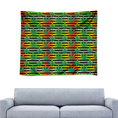 Rasta Striped Pattern Print Tapestry