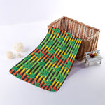 Rasta Striped Pattern Print Towel