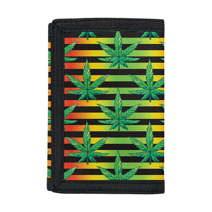 Rasta Striped Pattern Print Trifold Wallet