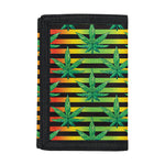 Rasta Striped Pattern Print Trifold Wallet