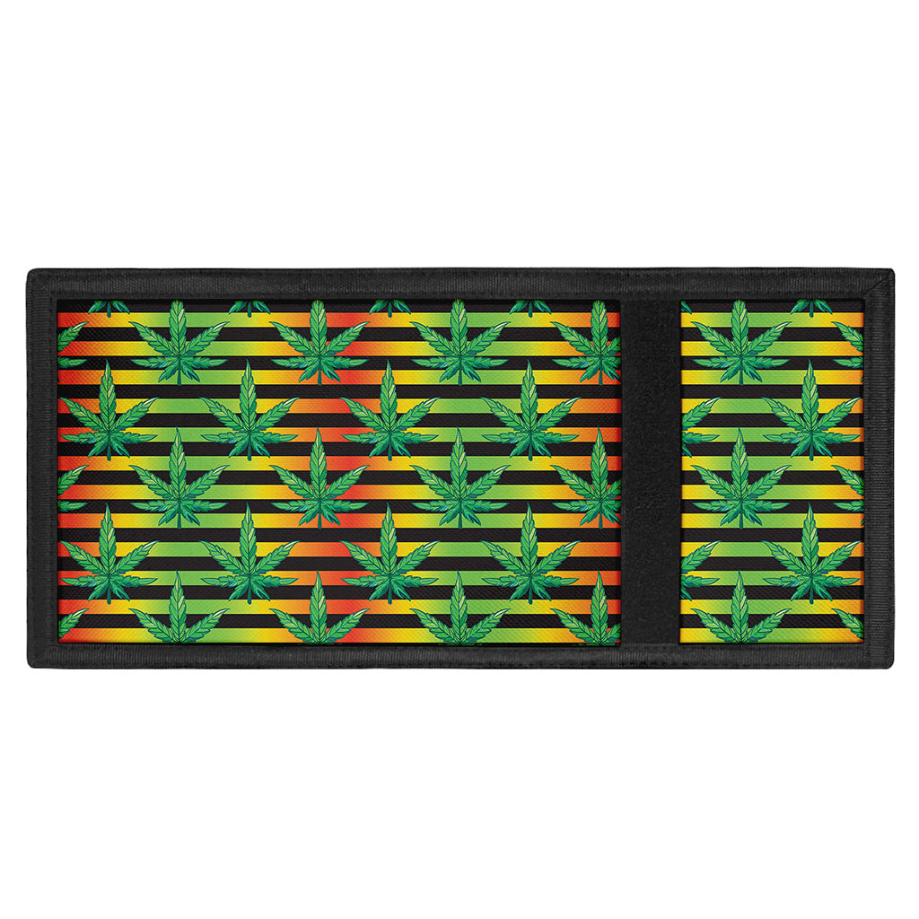 Rasta Striped Pattern Print Trifold Wallet