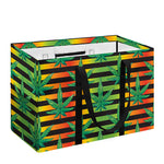 Rasta Striped Pattern Print Utility Tote Bag