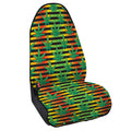 Rasta Striped Pattern Print Waterproof Car Seat Cover