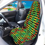 Rasta Striped Pattern Print Waterproof Car Seat Cover