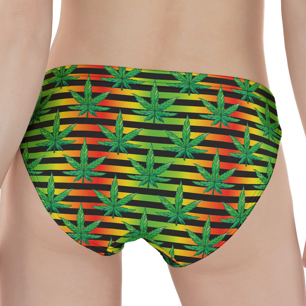 Rasta Striped Pattern Print Women's Panties