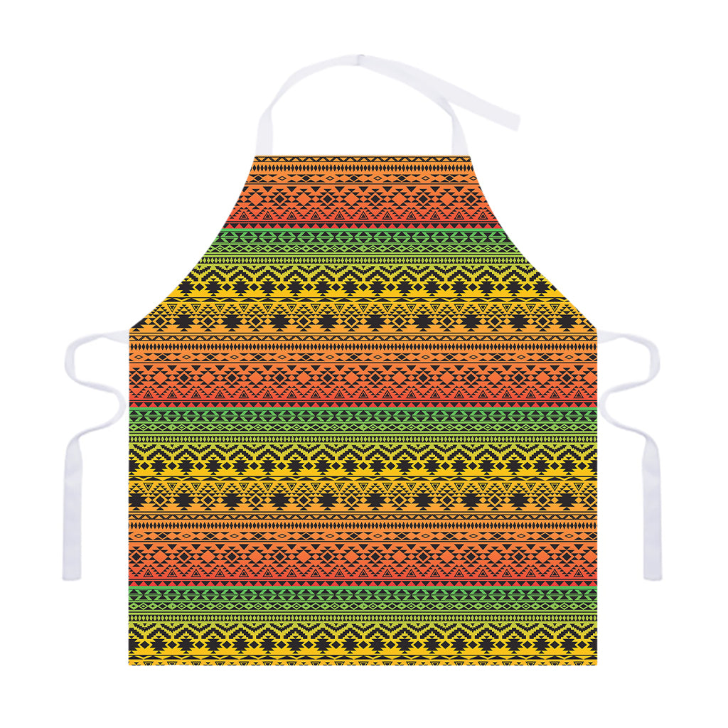 Rasta Tribal Pattern Print Adjustable Apron