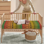 Rasta Tribal Pattern Print Baby Crib Sheet