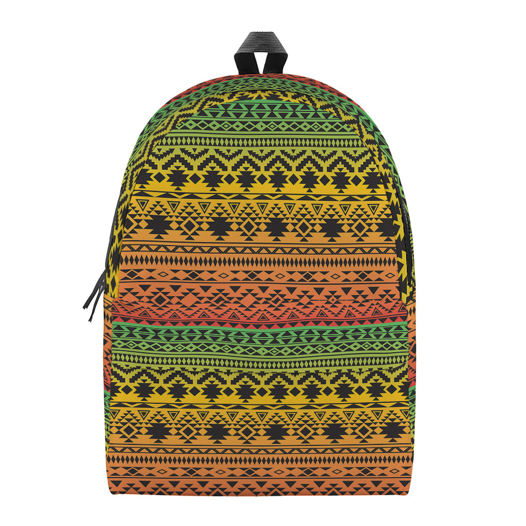 Rasta Tribal Pattern Print Backpack