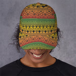 Rasta Tribal Pattern Print Baseball Cap