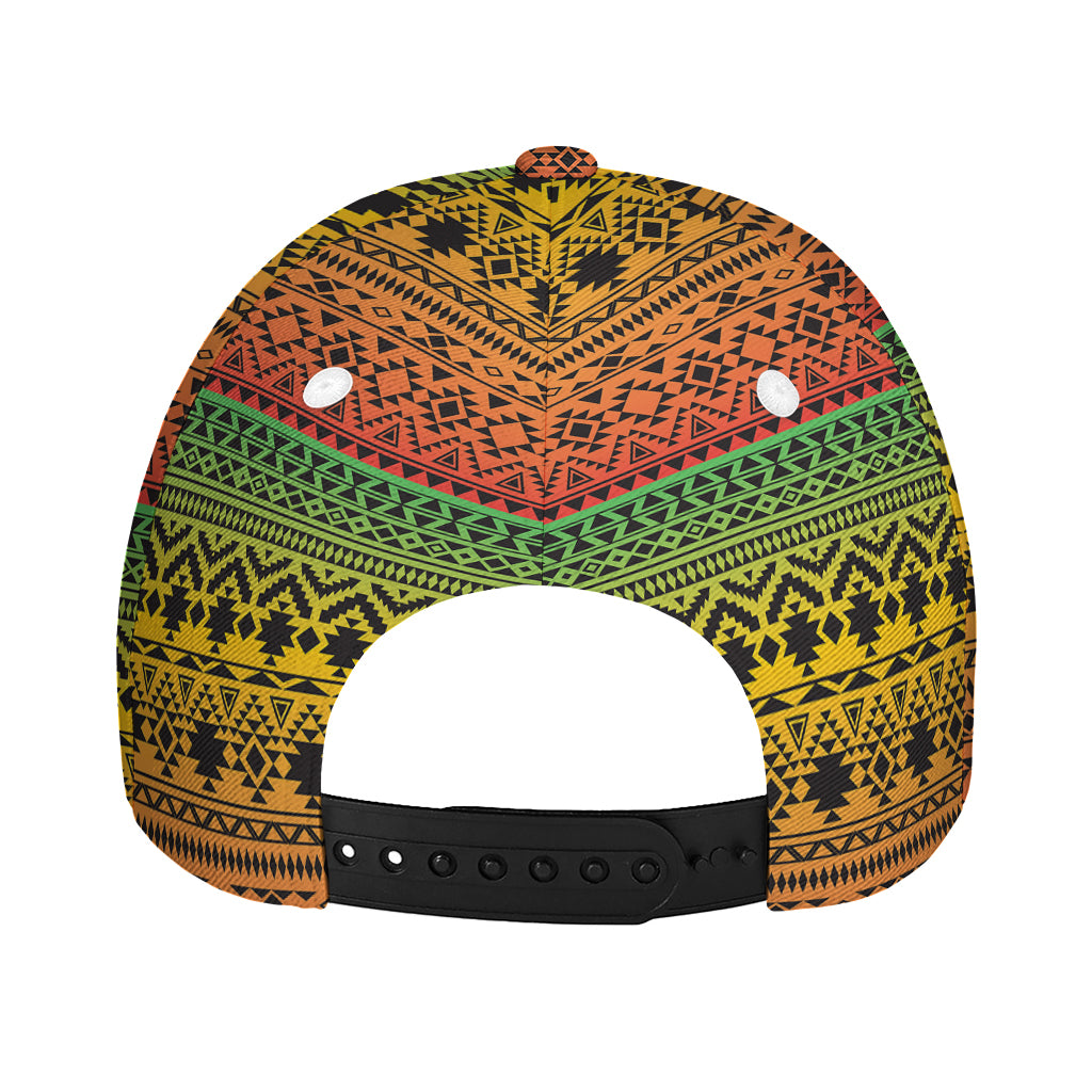 Rasta Tribal Pattern Print Baseball Cap