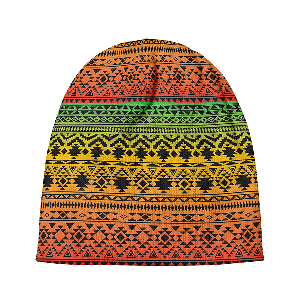 Rasta Tribal Pattern Print Beanie