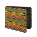 Rasta Tribal Pattern Print Bifold Wallet
