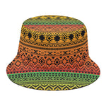 Rasta Tribal Pattern Print Bucket Hat