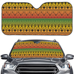 Rasta Tribal Pattern Print Car Windshield Sun Shade