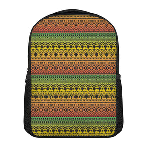 Rasta Tribal Pattern Print Casual Backpack