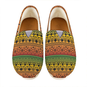 Rasta Tribal Pattern Print Casual Shoes