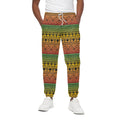Rasta Tribal Pattern Print Cotton Sweatpants