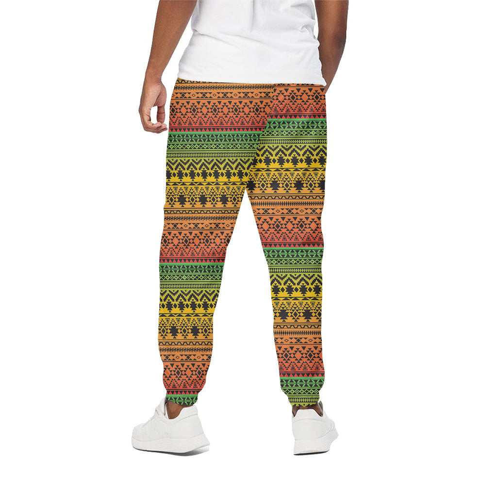 Rasta Tribal Pattern Print Cotton Pants