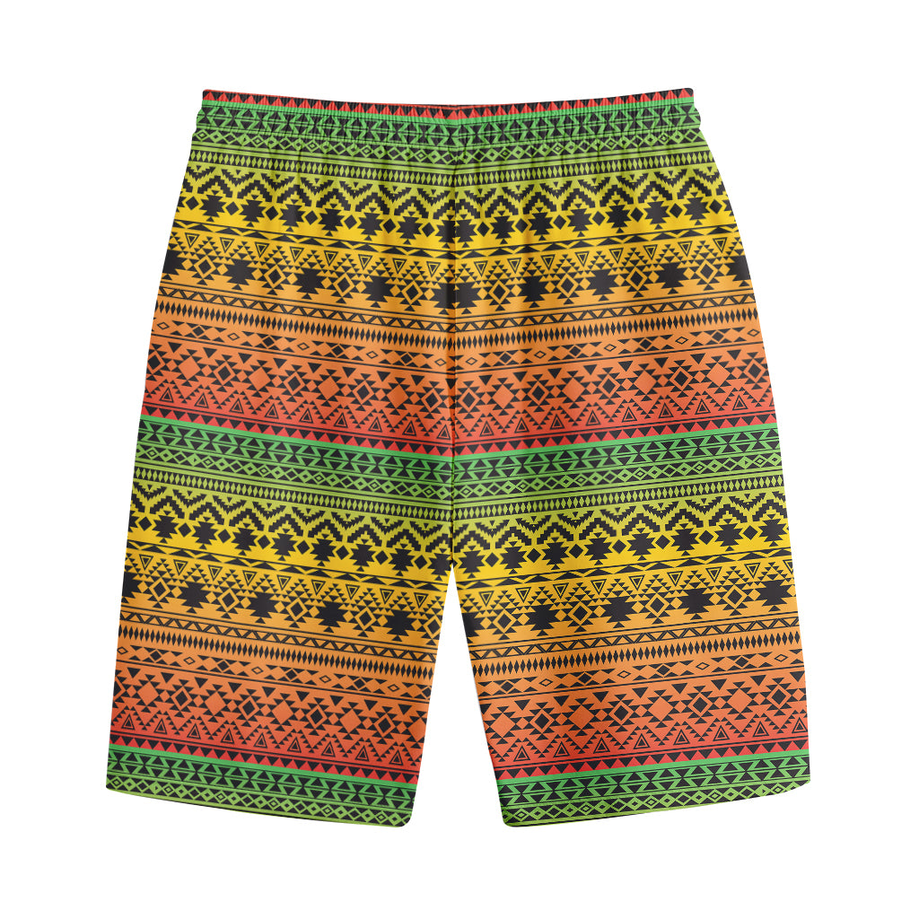 Rasta Tribal Pattern Print Cotton Shorts