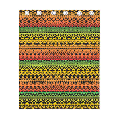 Rasta Tribal Pattern Print Curtain
