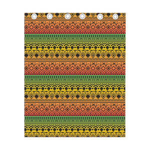 Rasta Tribal Pattern Print Curtain