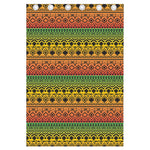 Rasta Tribal Pattern Print Curtain