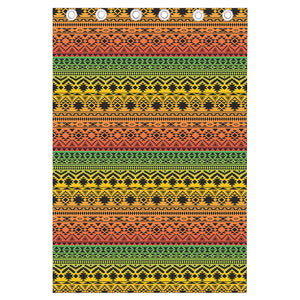 Rasta Tribal Pattern Print Curtain