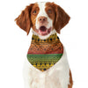 Rasta Tribal Pattern Print Dog Bandana