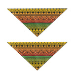 Rasta Tribal Pattern Print Dog Bandana