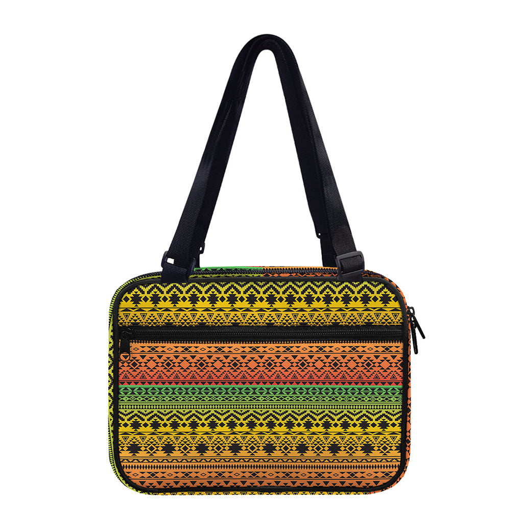 Rasta Tribal Pattern Print Double Strap Bible Bag