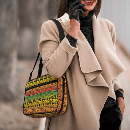 Rasta Tribal Pattern Print Double Strap Bible Bag