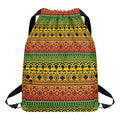 Rasta Tribal Pattern Print Drawstring Backpack