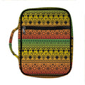 Rasta Tribal Pattern Print Front Pocket Bible Bag
