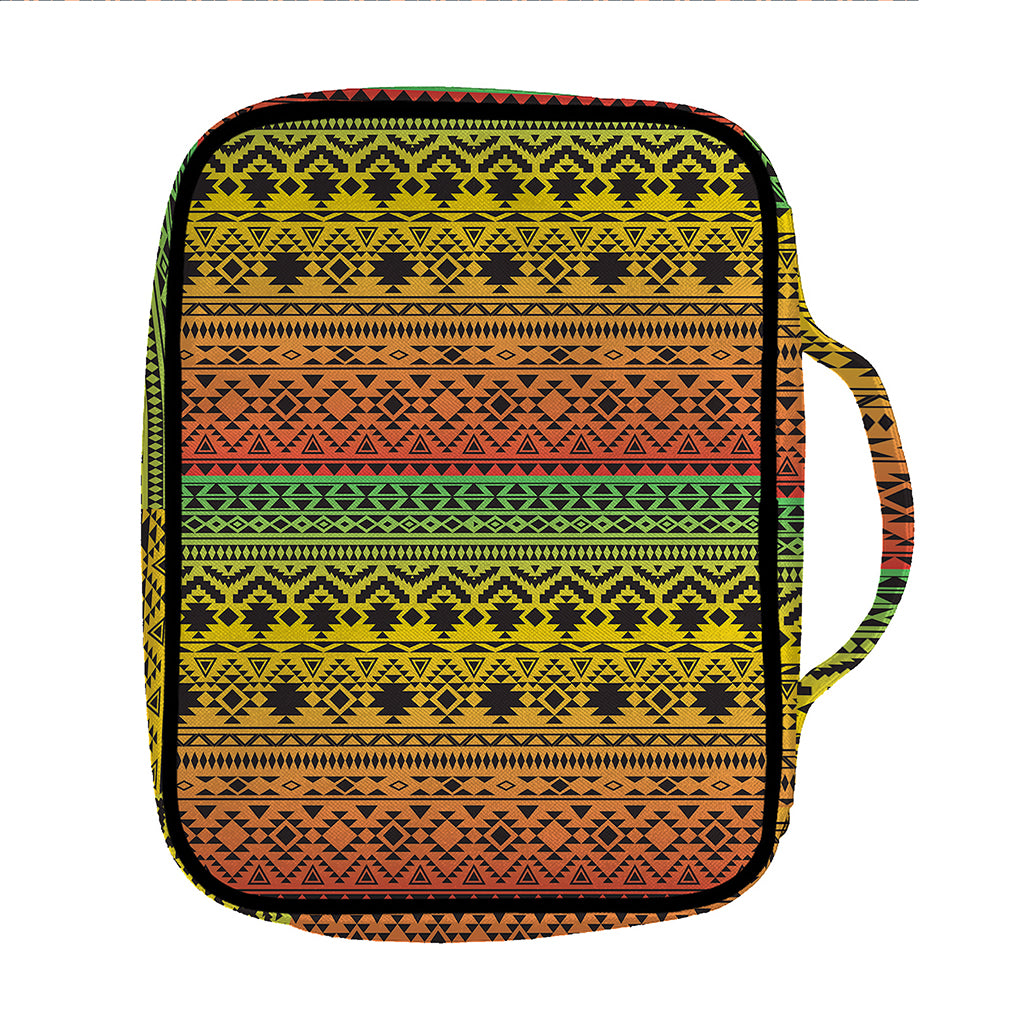Rasta Tribal Pattern Print Front Pocket Bible Bag