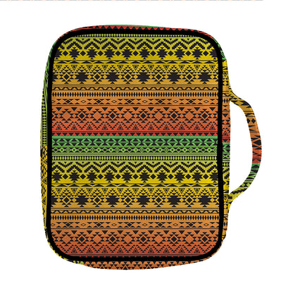 Rasta Tribal Pattern Print Front Pocket Bible Bag