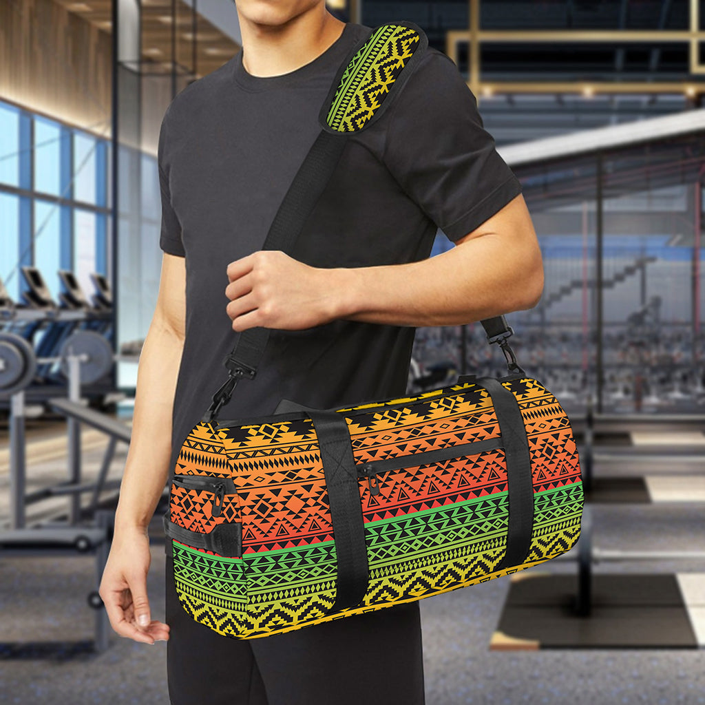 Rasta Tribal Pattern Print Gym Bag