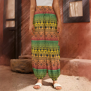 Rasta Tribal Pattern Print Harem Pants
