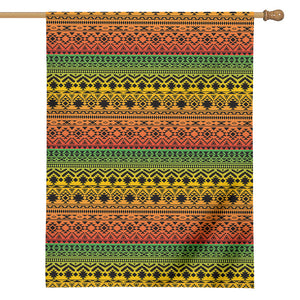 Rasta Tribal Pattern Print House Flag