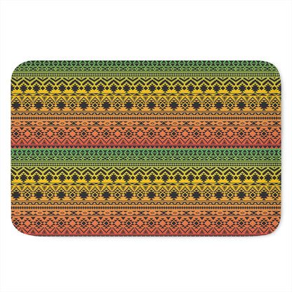 Rasta Tribal Pattern Print Indoor Door Mat