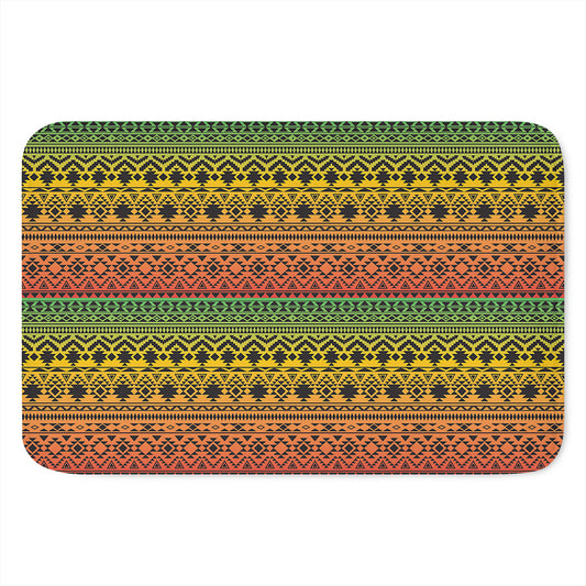 Rasta Tribal Pattern Print Indoor Door Mat
