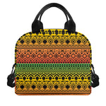 Rasta Tribal Pattern Print Insulated Lunch Bag