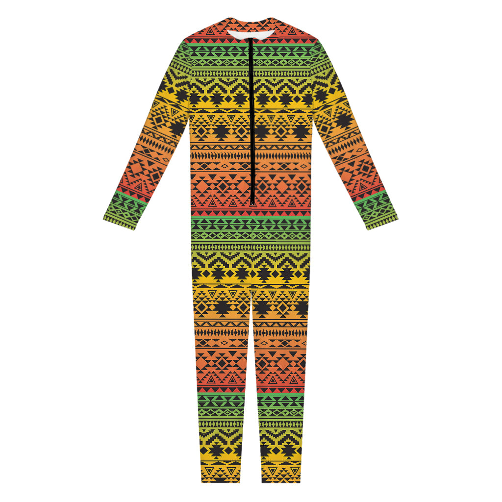 Rasta Tribal Pattern Print Jumpsuit