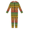 Rasta Tribal Pattern Print Jumpsuit