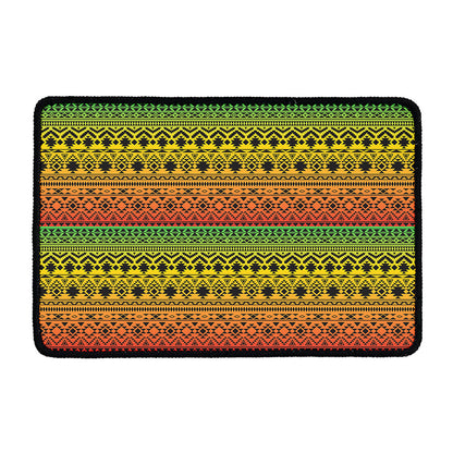 Rasta Tribal Pattern Print Kitchen Mat
