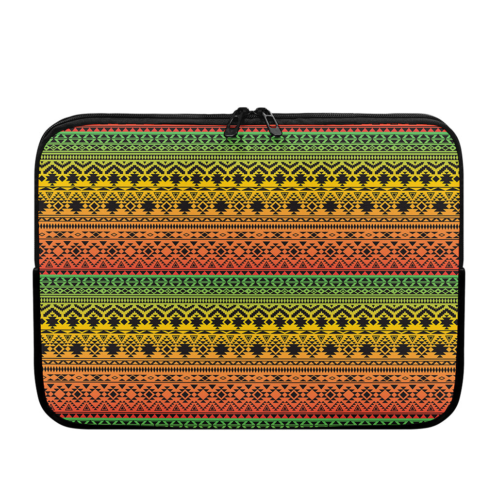 Rasta Tribal Pattern Print Laptop Sleeve