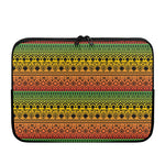 Rasta Tribal Pattern Print Laptop Sleeve