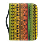 Rasta Tribal Pattern Print Leather Bible Cover